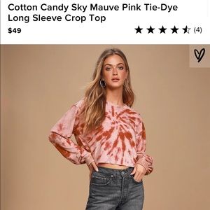 Lulus long sleeve crop top